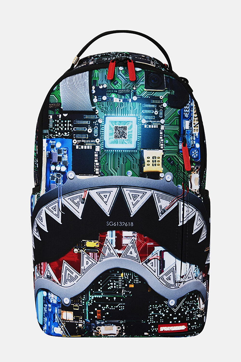 Mother Board Shark Çok Renkli Desenli Çanta_0