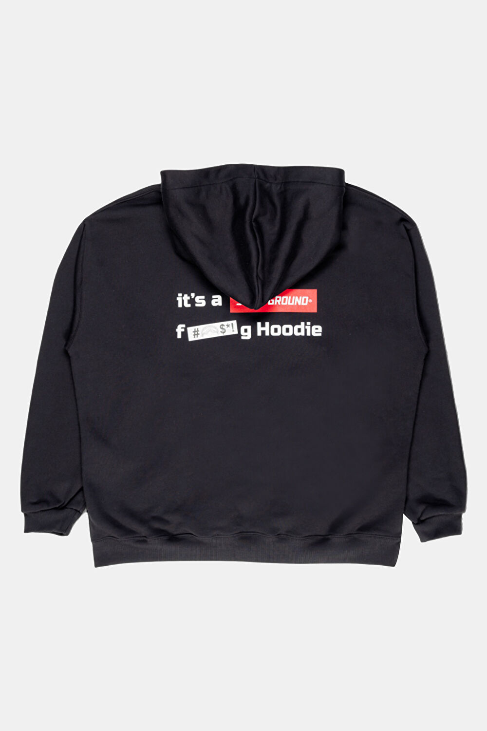 Siyah Relax Kalıp Kapüşonlu Sweatshirt_2