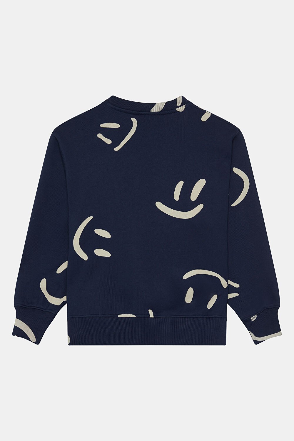 Lacivert Bisiklet Yaka Sweatshirt_2