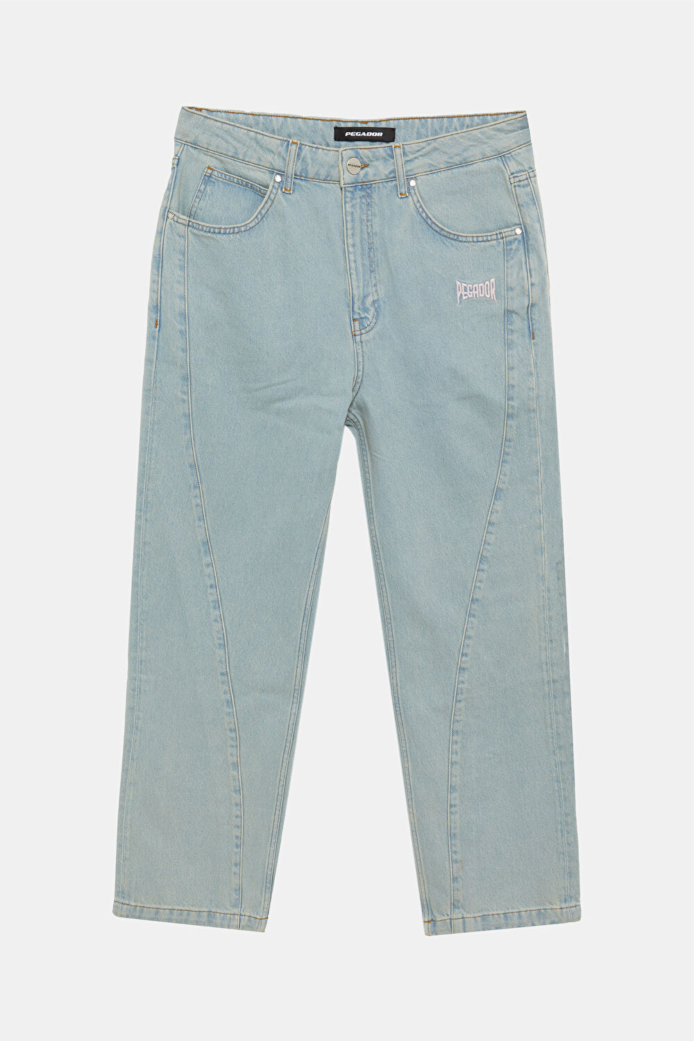 Oversize Açık Mavi Bol Paça Jean Pantolon_0