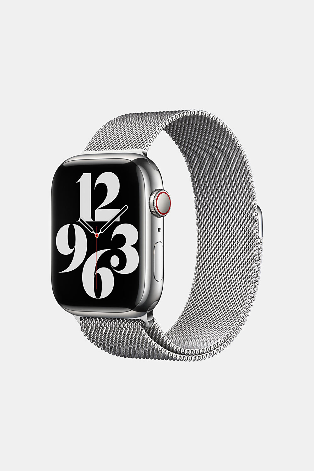 Apple Watch 45 mm Gümüş Rengi Milano Loop Kordon_0