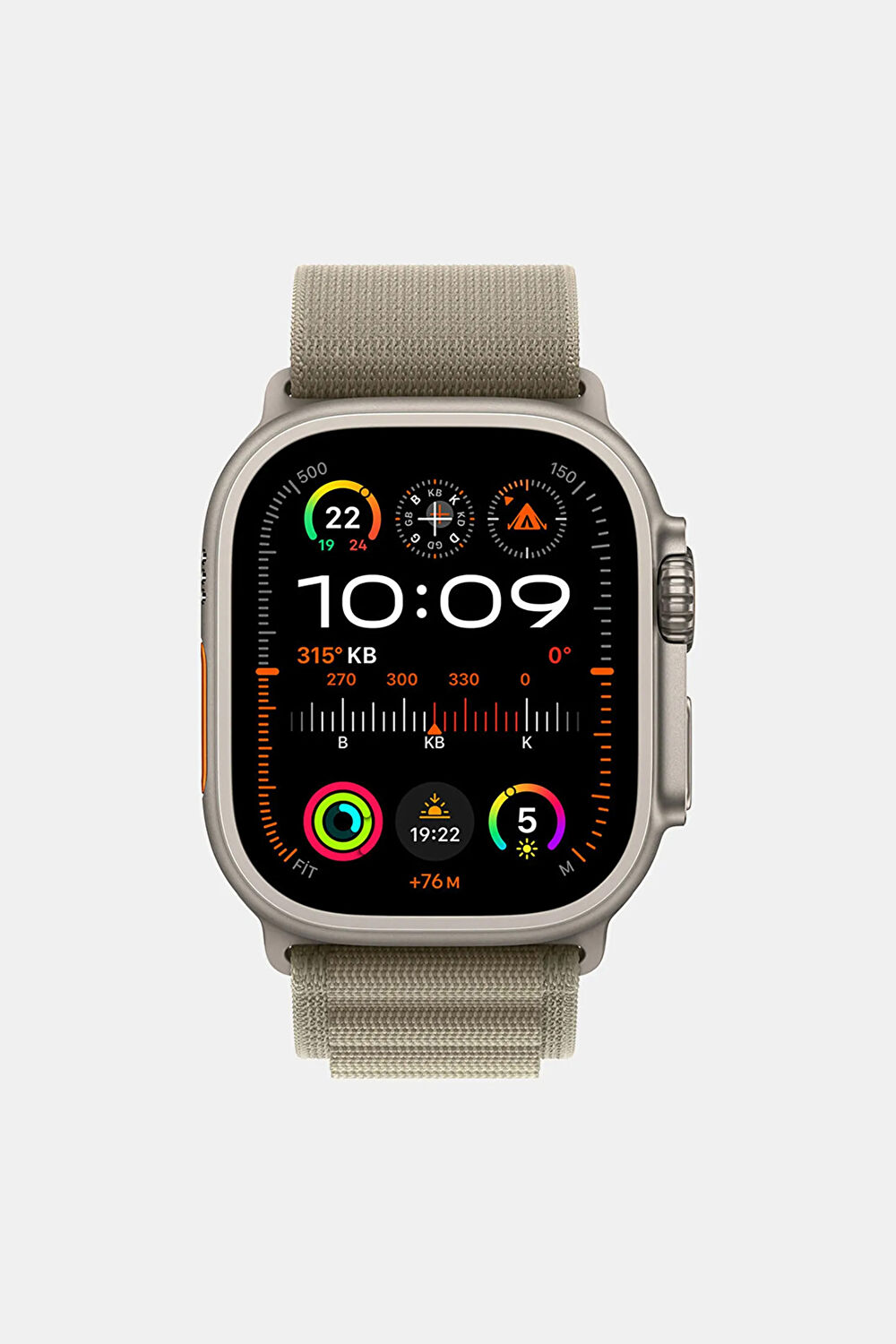 Apple Watch 49 mm Klasik Zeytin Yeşili Alpine Loop Kordon_0