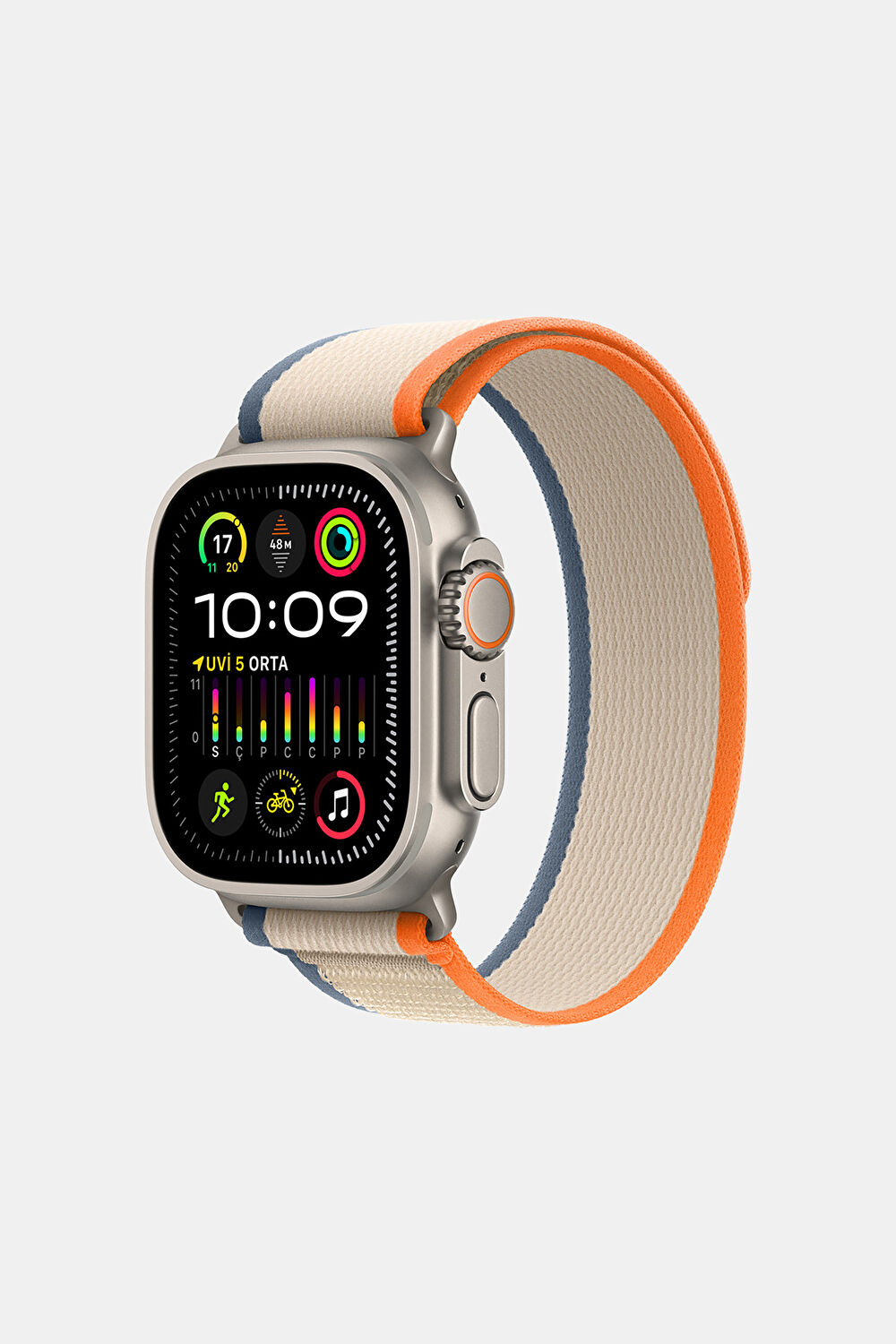 Apple Watch 49 mm Turuncu/Bej Trail Loop Kordon_0