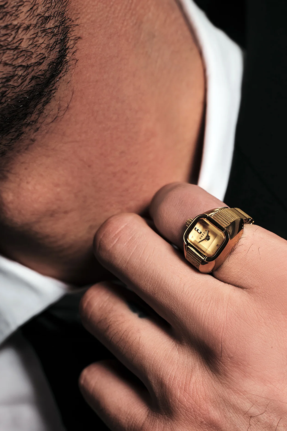 Nocturne Gold Expandable Yüzük Saat 16 mm_7