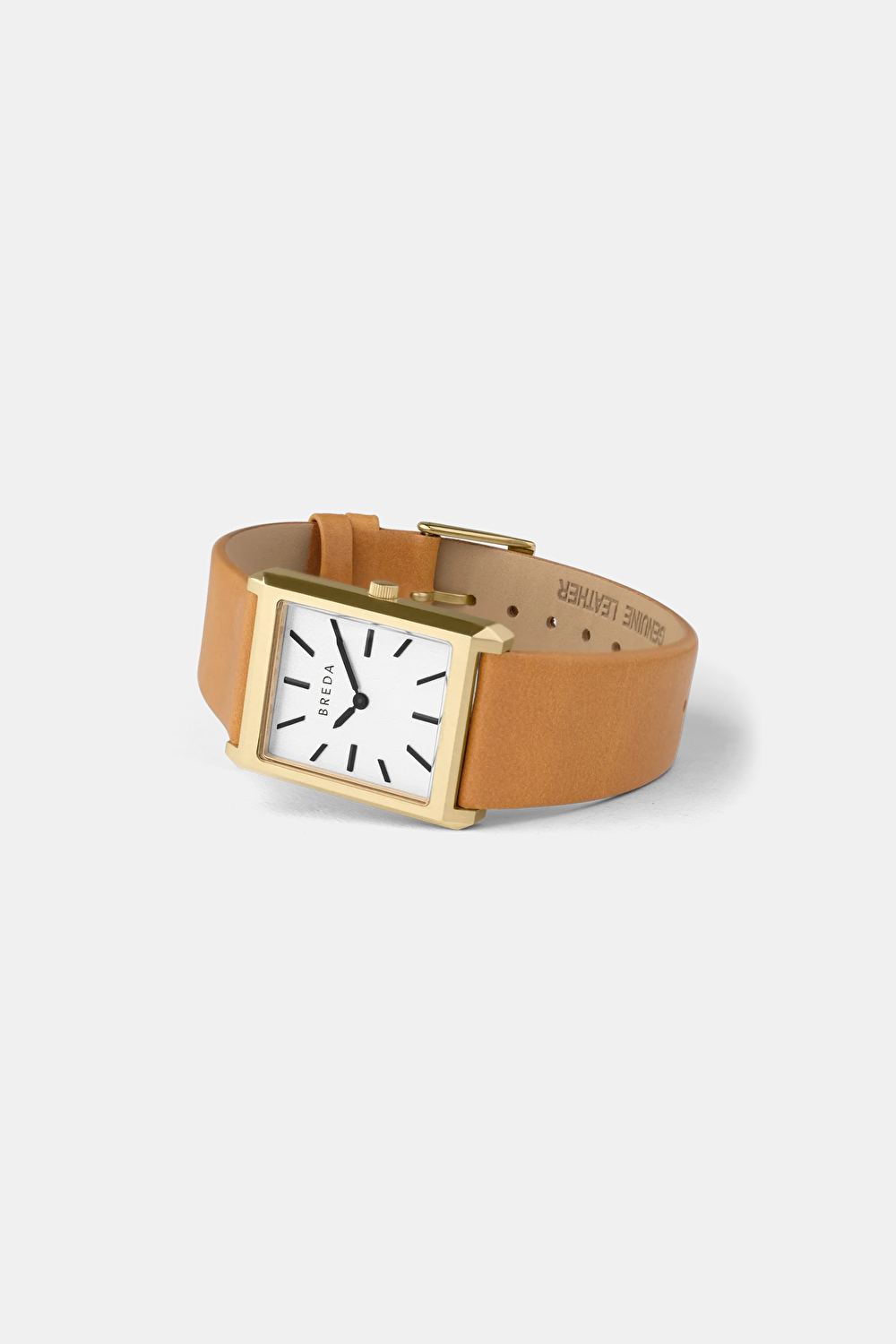 Virgil 1736a Gold and Brown Leather Band Kol Saati 26 mm_2