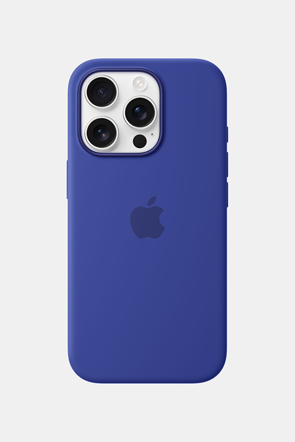 iPhone 16 Pro Silicone Case MagSafe Özellikli Mavi Telefon Kılıfı_0