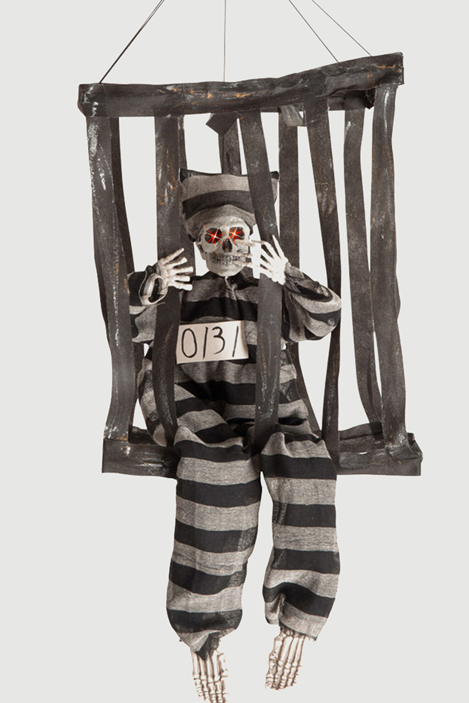 CARNIVAL TOYS Animated Prisoner Skeleton In Cage