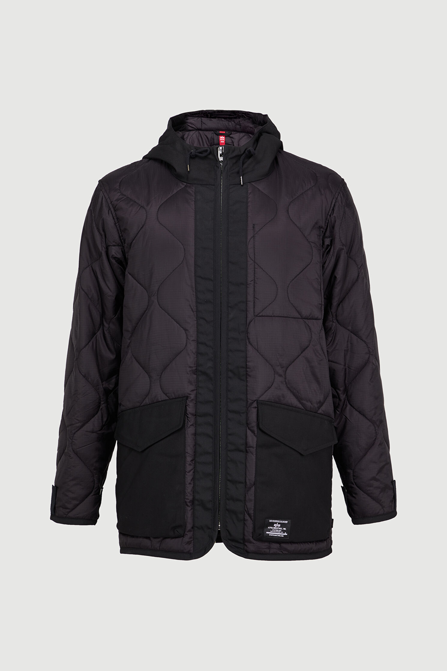 Outlet Men Alpha Quılted Fıshtaıl Lıner, Black