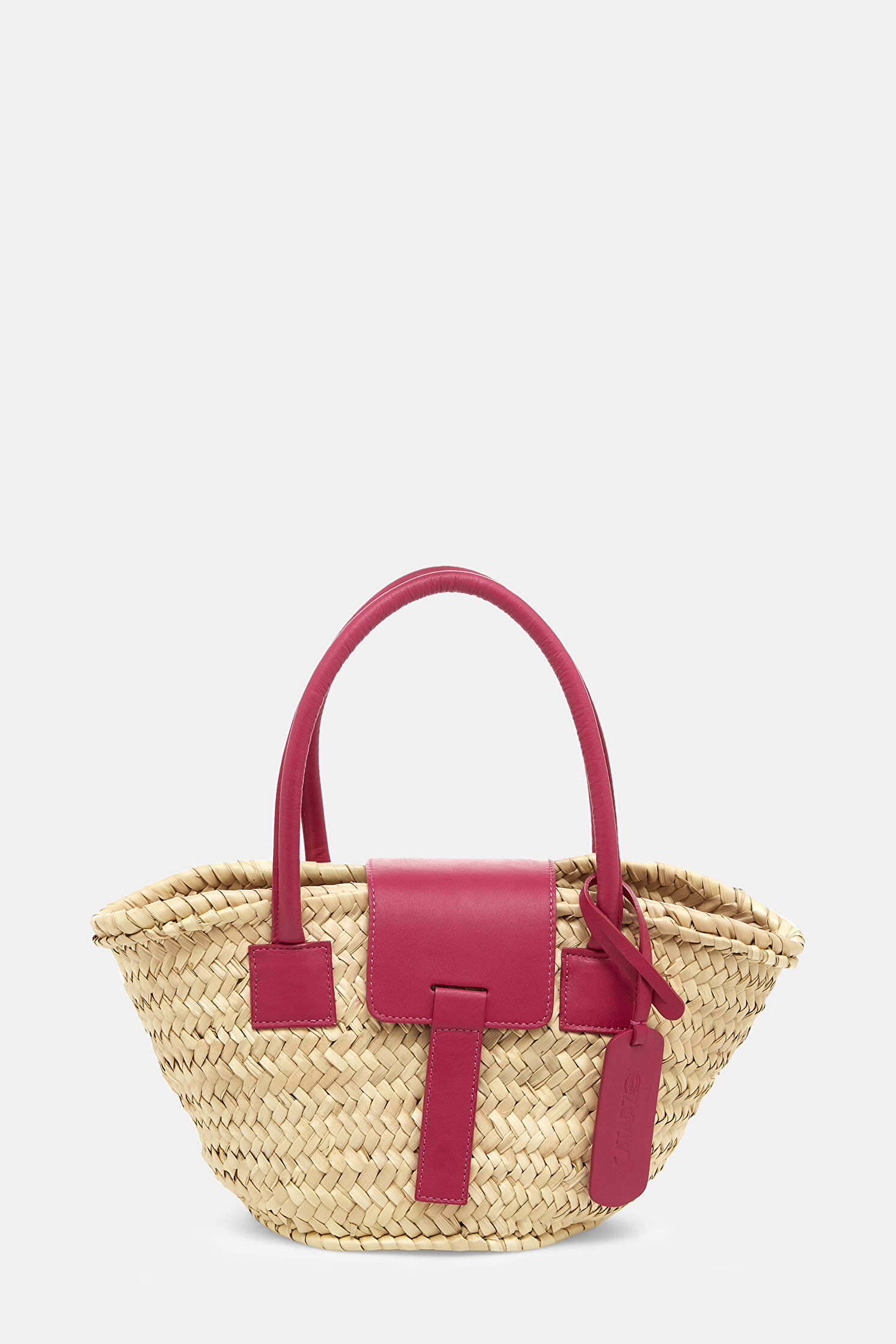 Outlet Women Catarzı Sand Straw Handle Bag