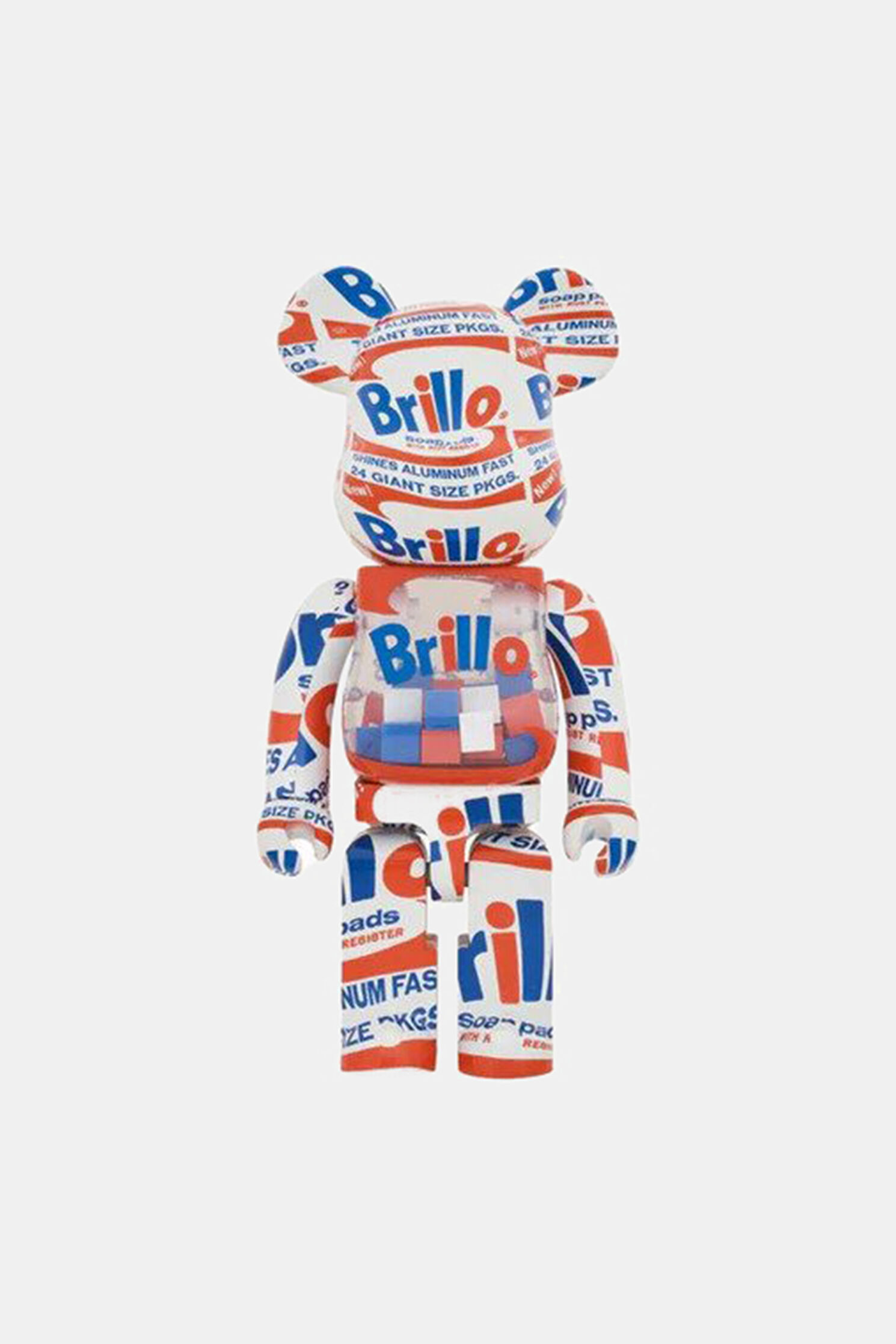 Bear Brıck Andy Warhol Brillo 2022 1000%, Multicolor, Std