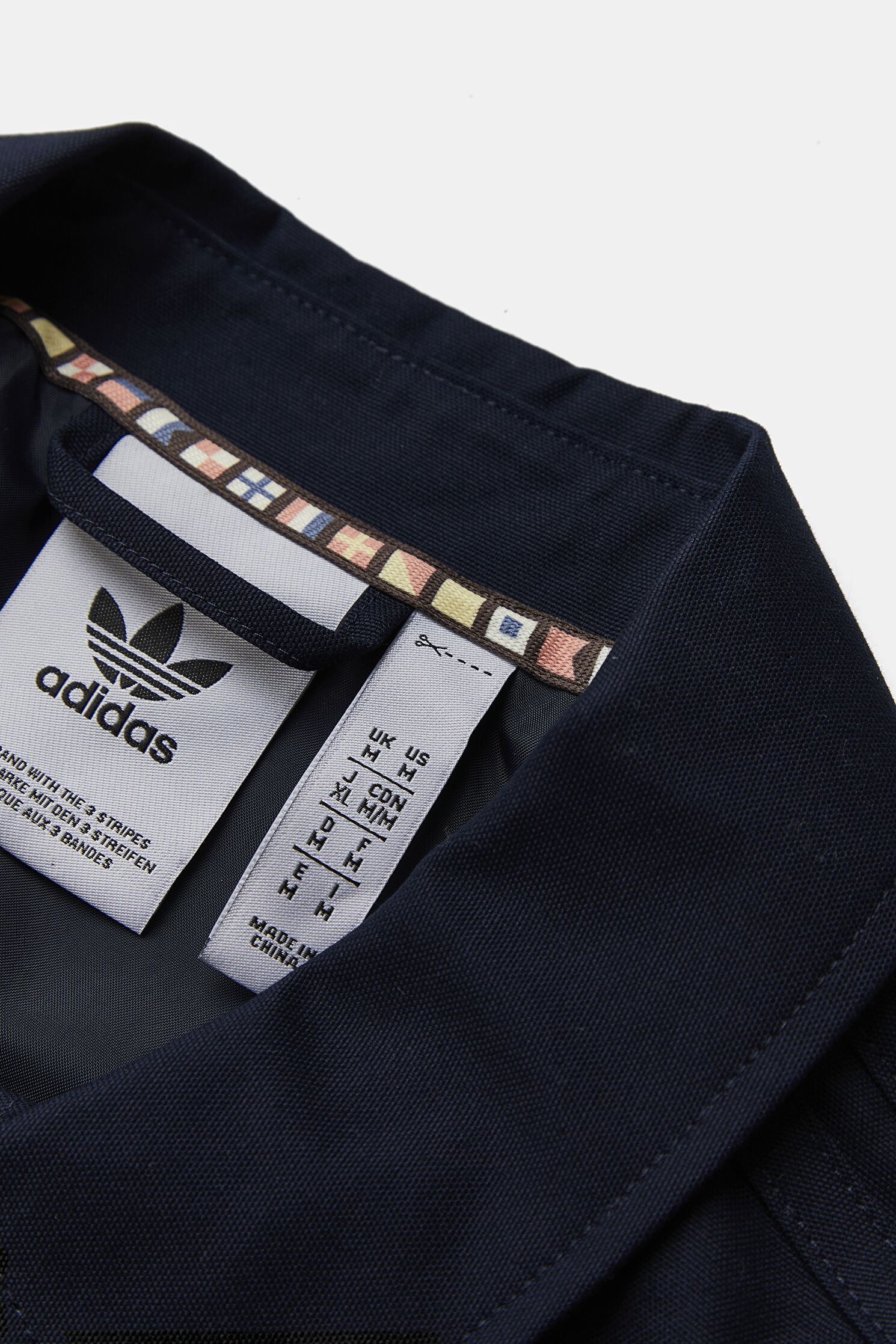 Outlet Erkek Adıdas Lacivert Fermuarlı Ceket