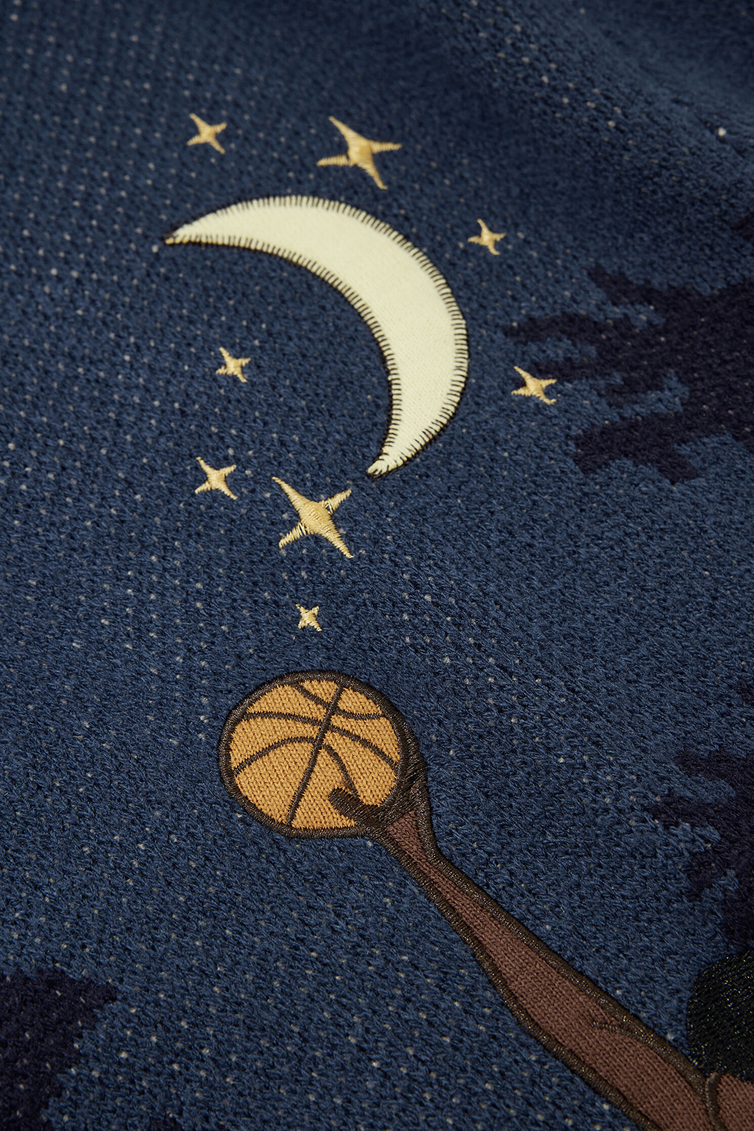 Men House Of Sunny Navy Blue Patterned Knitwear Sweater