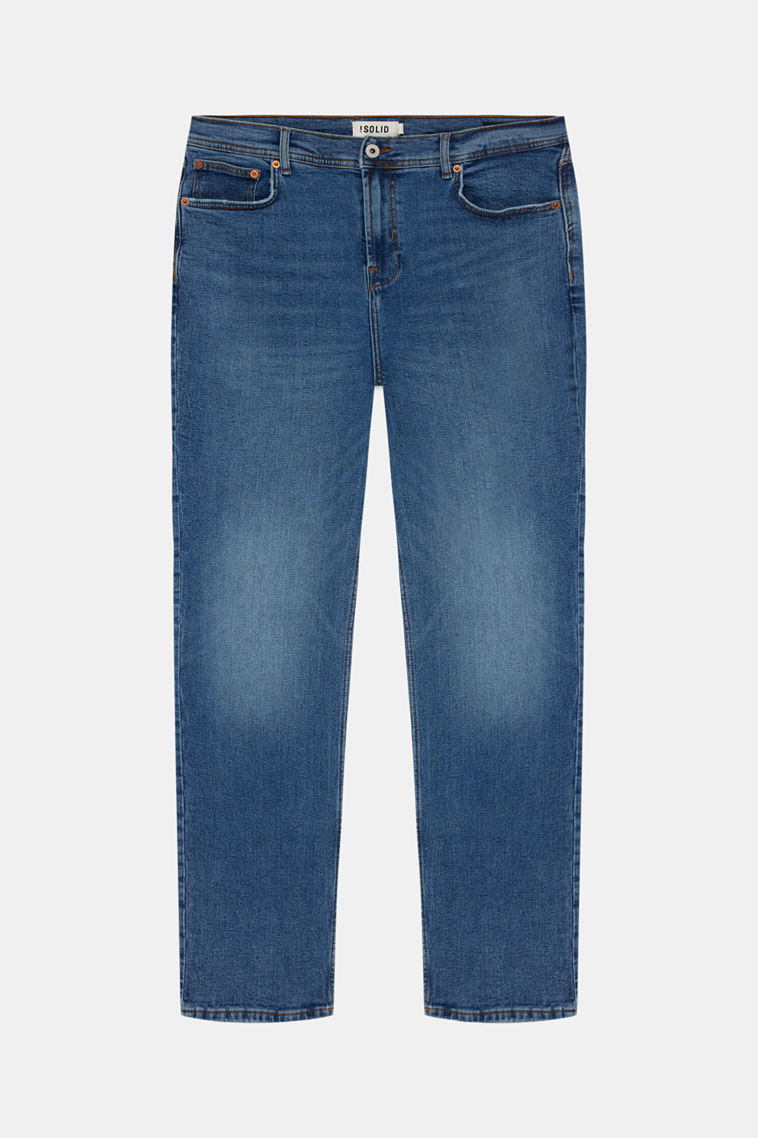 Outlet Erkek Solıd İndigo Jean Pantolon