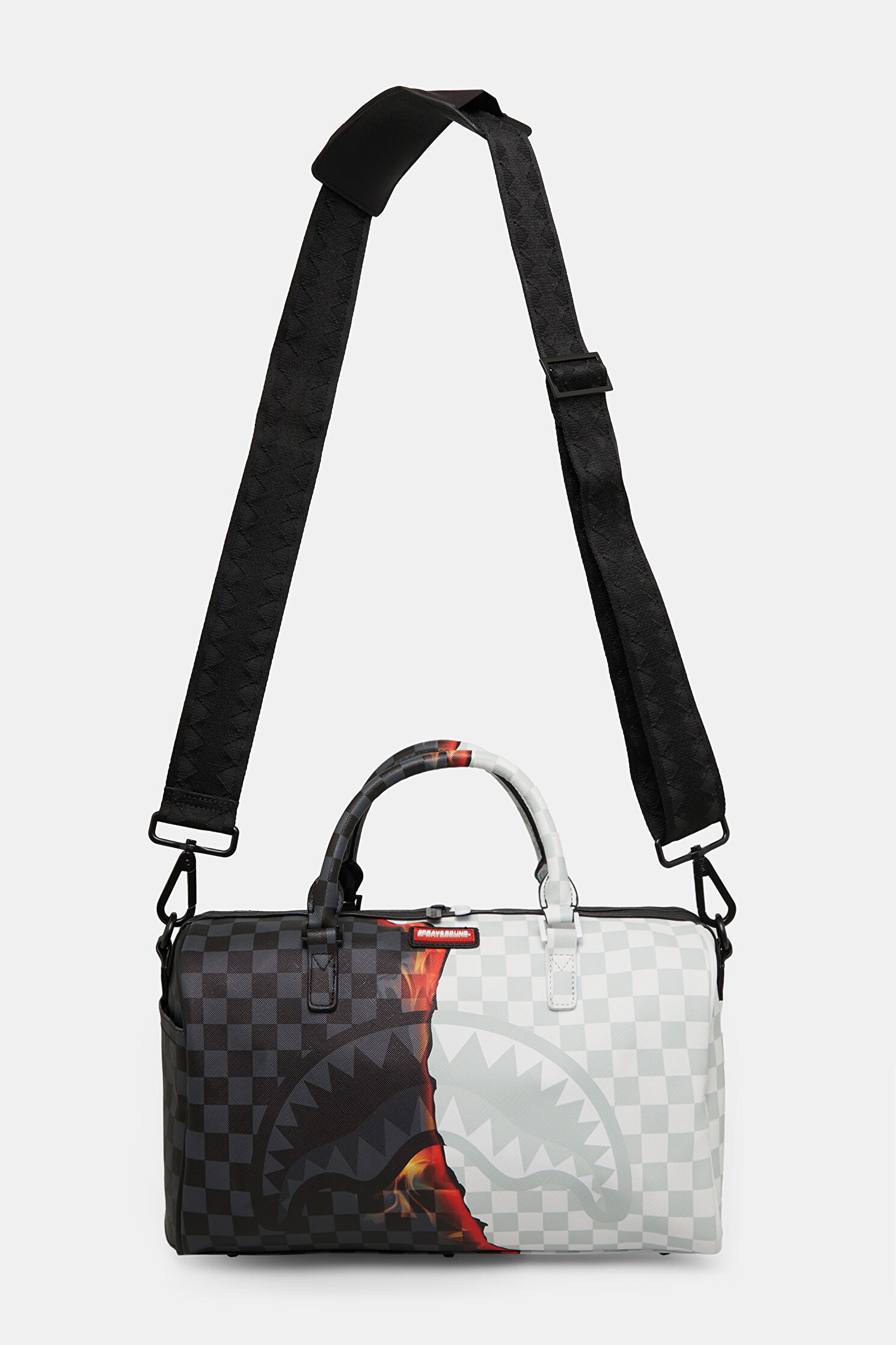 Erkek Sprayground Ring Of Fire Mini Duffle Seyahat Çantası