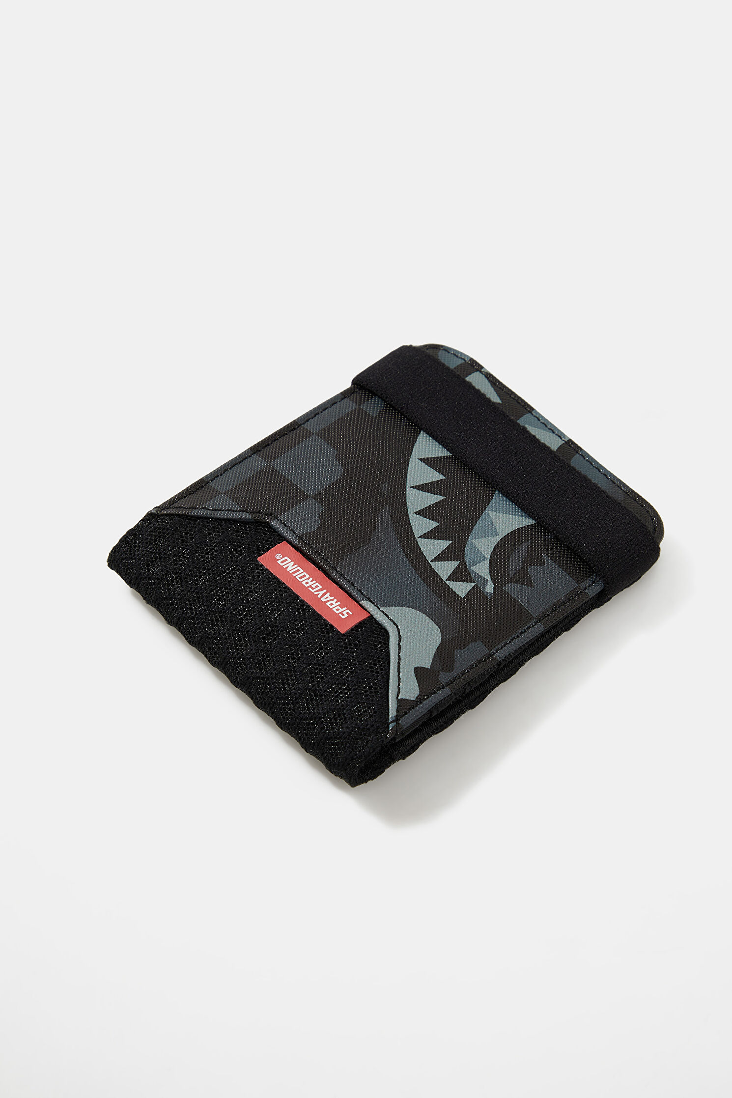 Men Sprayground Black Patterned Wallet