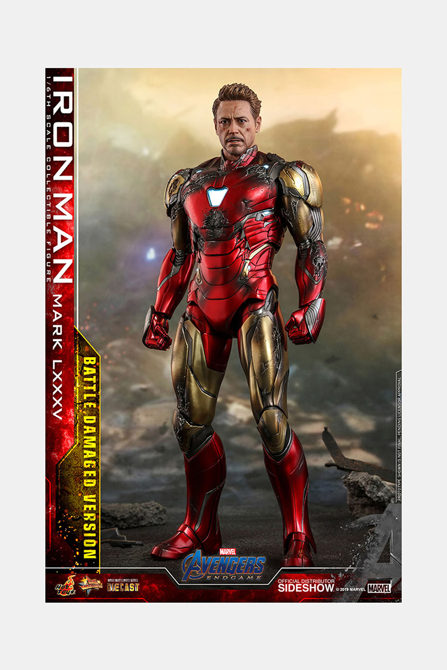 Sıde Show Iron Man Mklxxxv Battle - Diecast 1:6 Ht