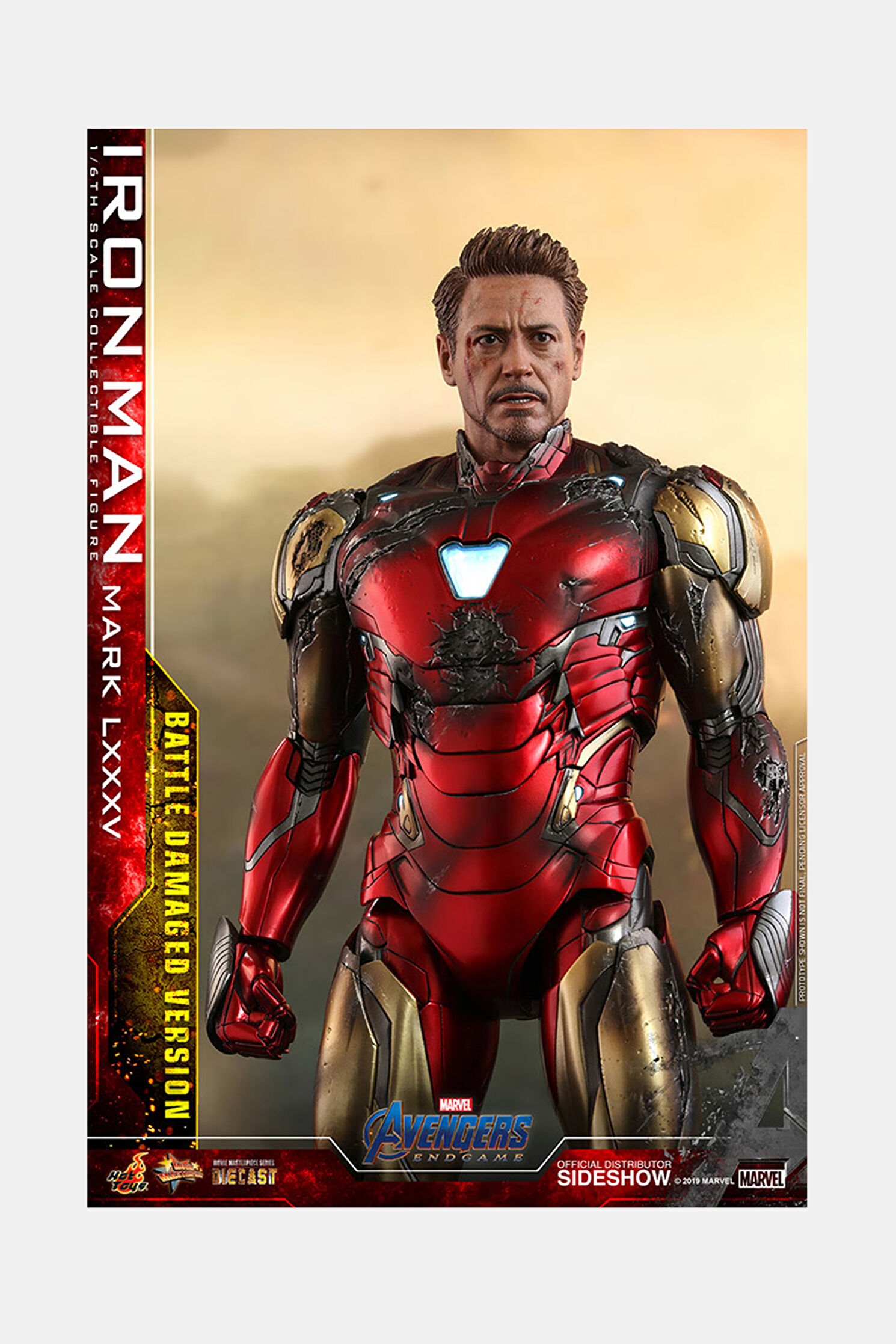 Sıde Show Iron Man Mklxxxv Battle - Diecast 1:6 Ht