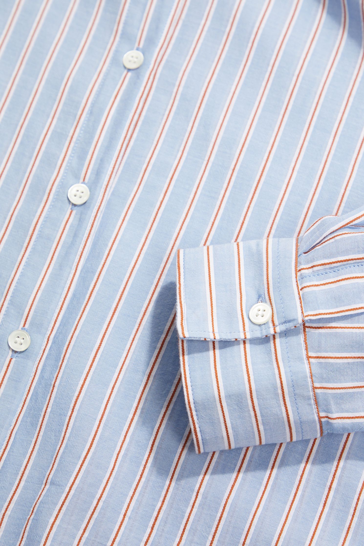 Judge Collar Pattern Outlet Women Hartford Blue Patterned Judge Collar Shirt