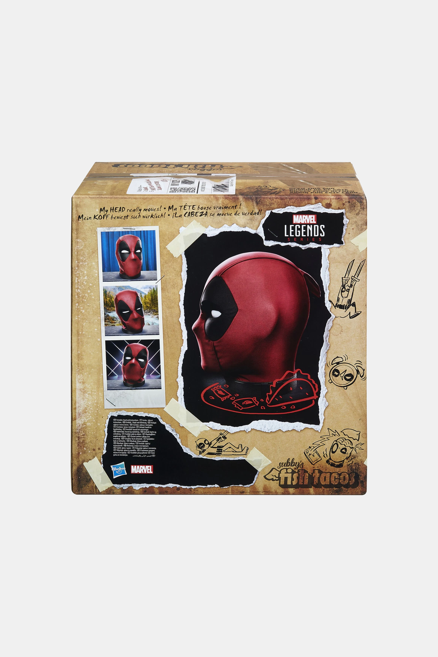 Deadpool Haed Hasbro Marvel Legends Deadpool’s Head Premium İnteraktif Kafa Heykeli