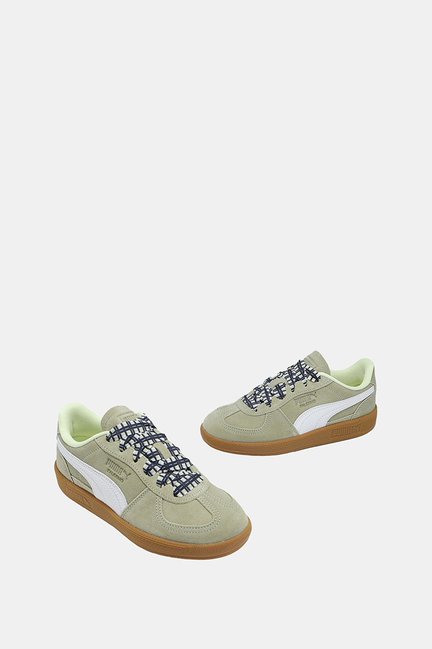 Outlet Kadın Puma Palermo Laces Wns Haki Spor Ayakkabı