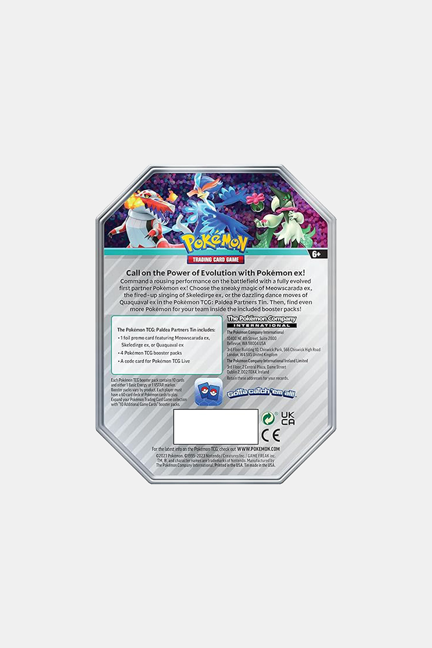 Pokemon Tcg Paldea Partners Tin Meowscarada Ex Pokemon Tcg Paldea Partners Tin Meowscarada Ex