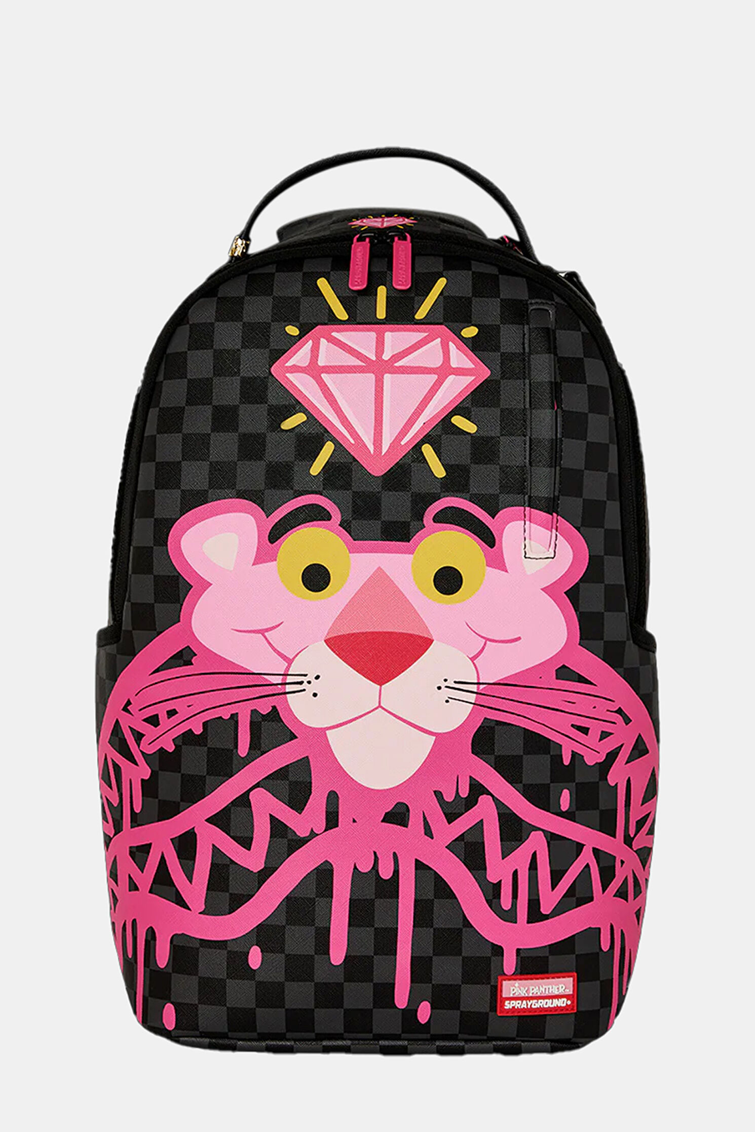 SPRAYGROUND PINK PANTHER リュック Kız Çocuk Sprayground Pink Panther: Drippy Diamonds Siyah Çanta