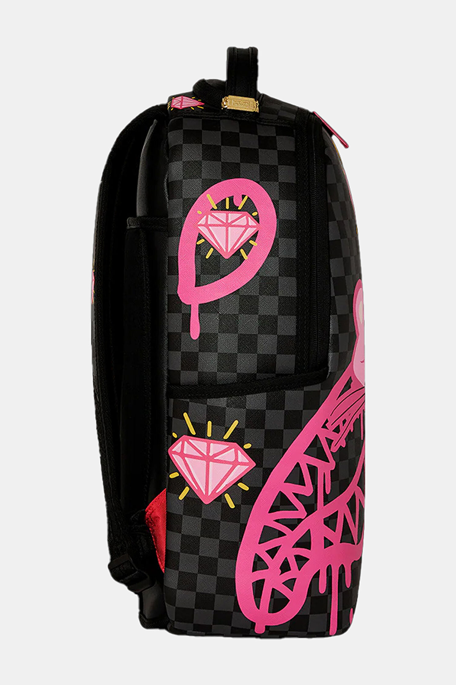 Kız Çocuk Sprayground Pink Panther: Drippy Diamonds Siyah Çanta