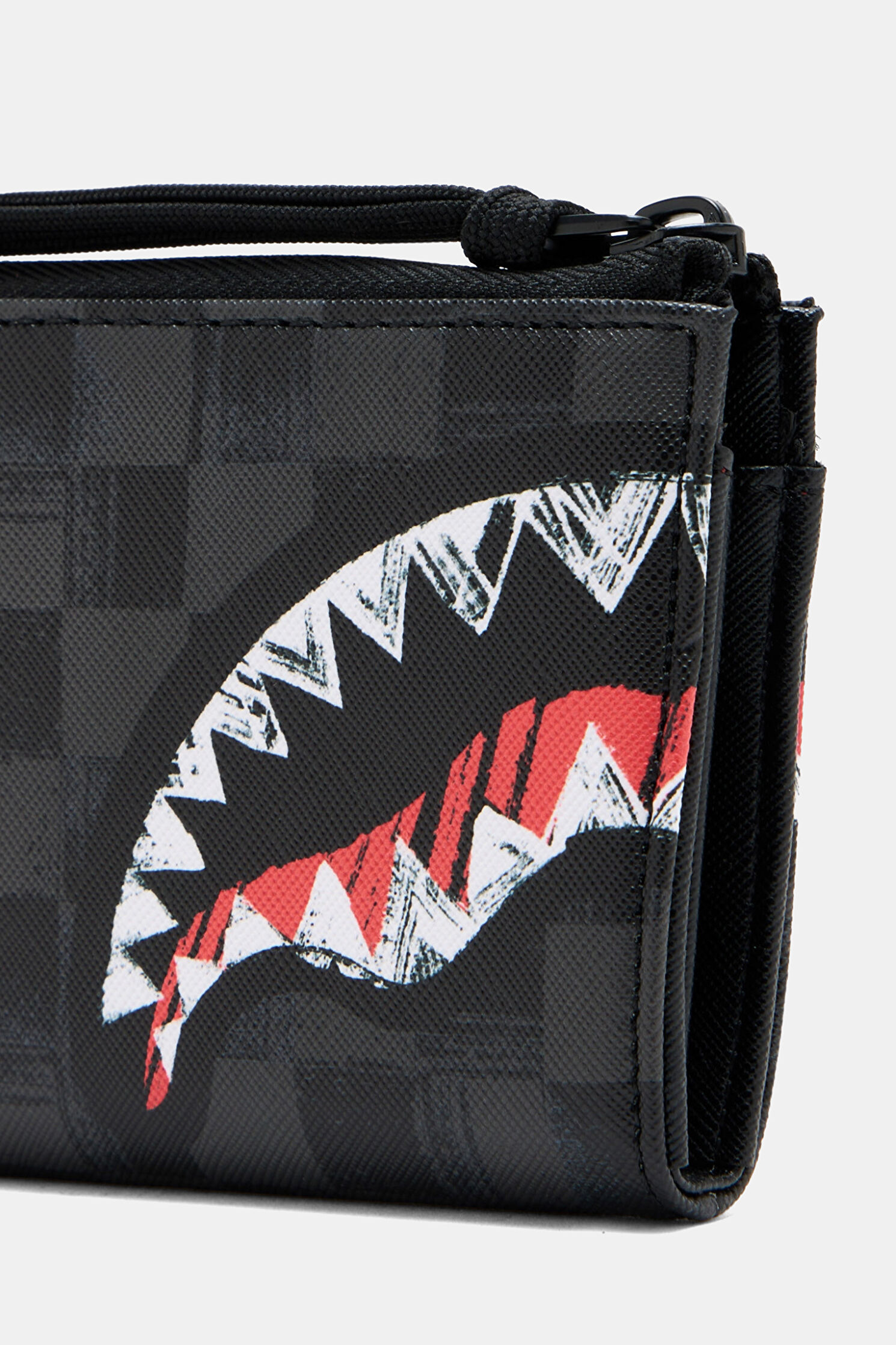 小物 SHARK MINI WALLET WGM Men Sprayground Scribble Shark Black Wallet