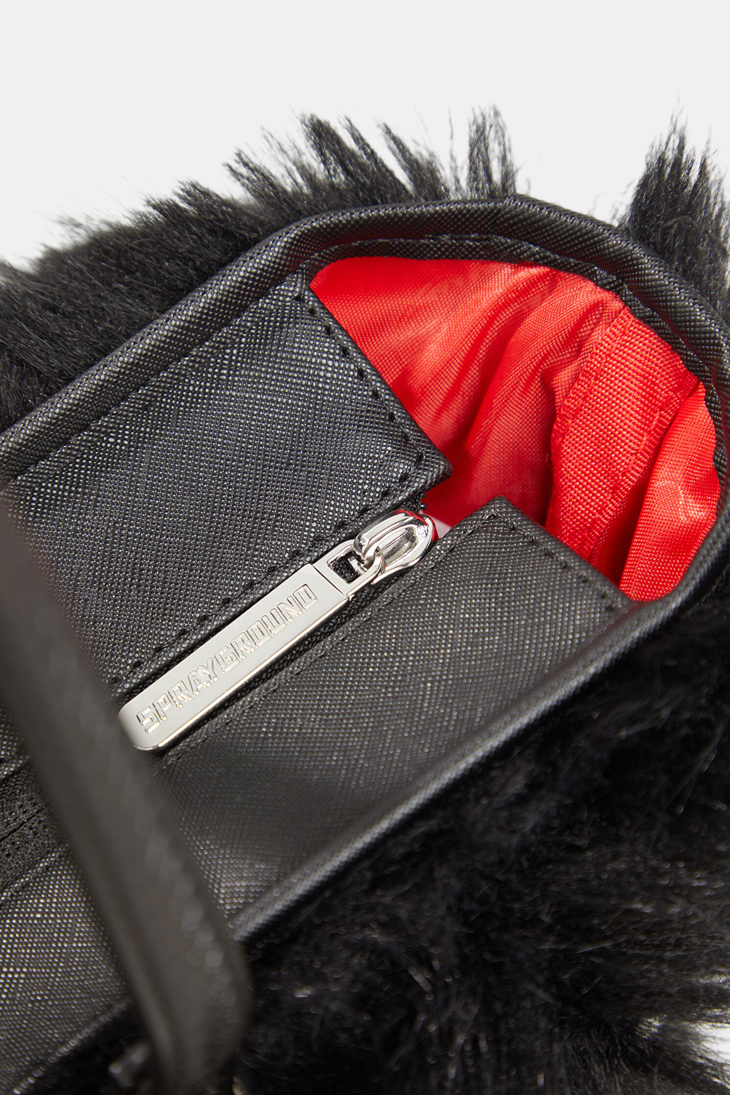 Kadın Sprayground Fur Cray Black Siyah Çanta