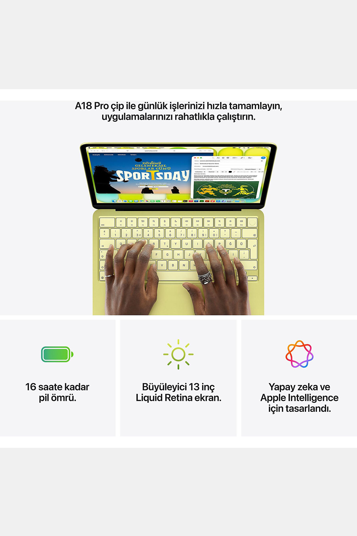 Apple 13-inch Macbook Neo: A18 Pro Chip With 6‑core Cpu And 5‑core