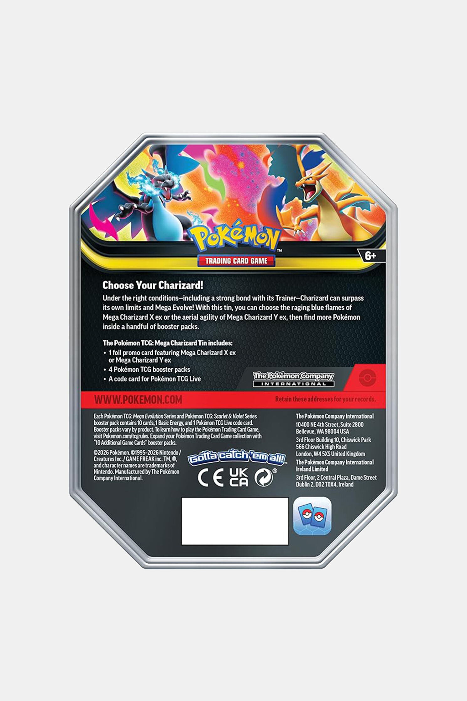 Pokemon Pokémon Tcg: Mega Charizard X Tin