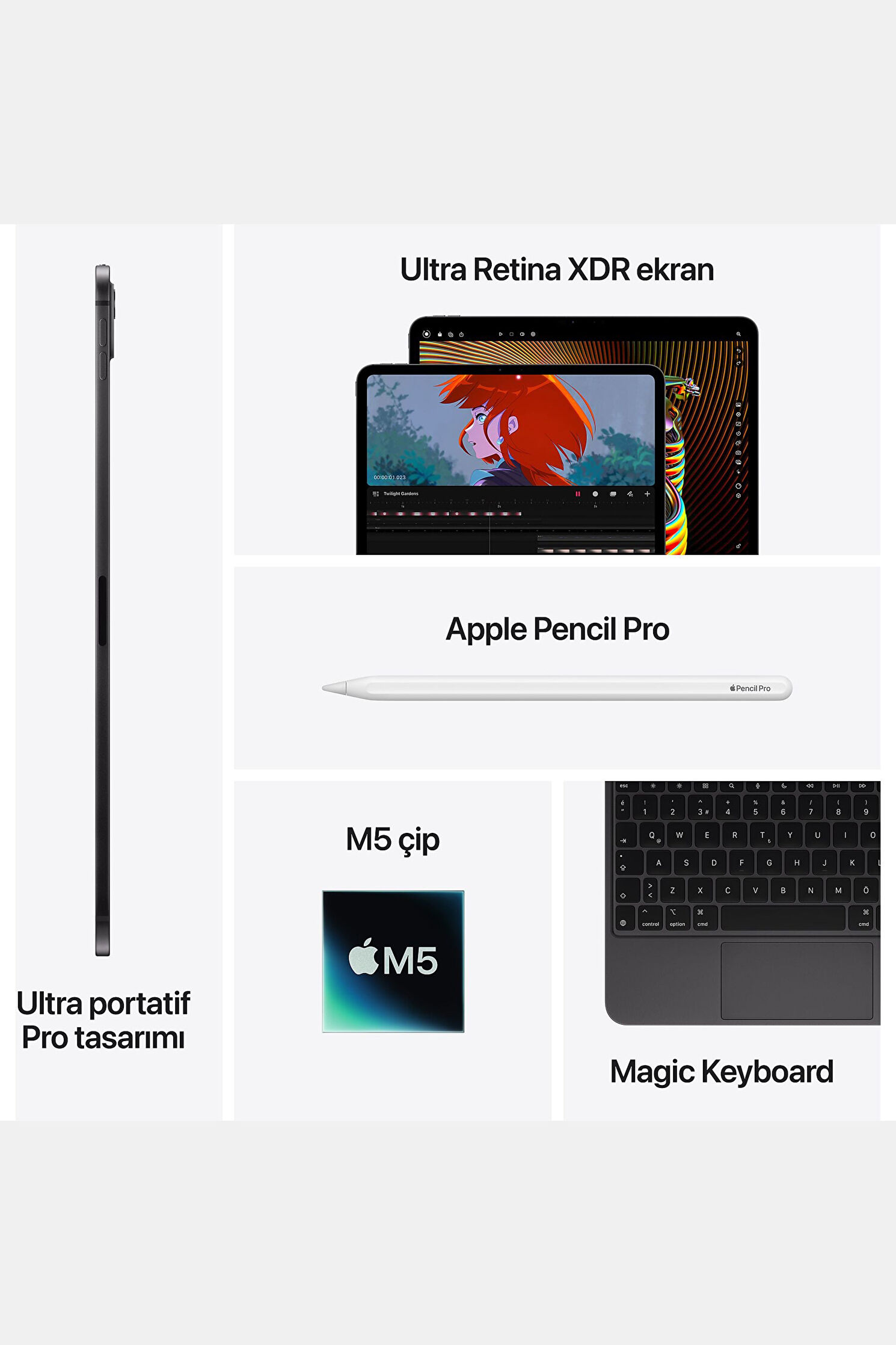 Apple 11-inch İpad Pro Wi‑fi 512gb Standart Camlı Silver Mdwn4tu/a
