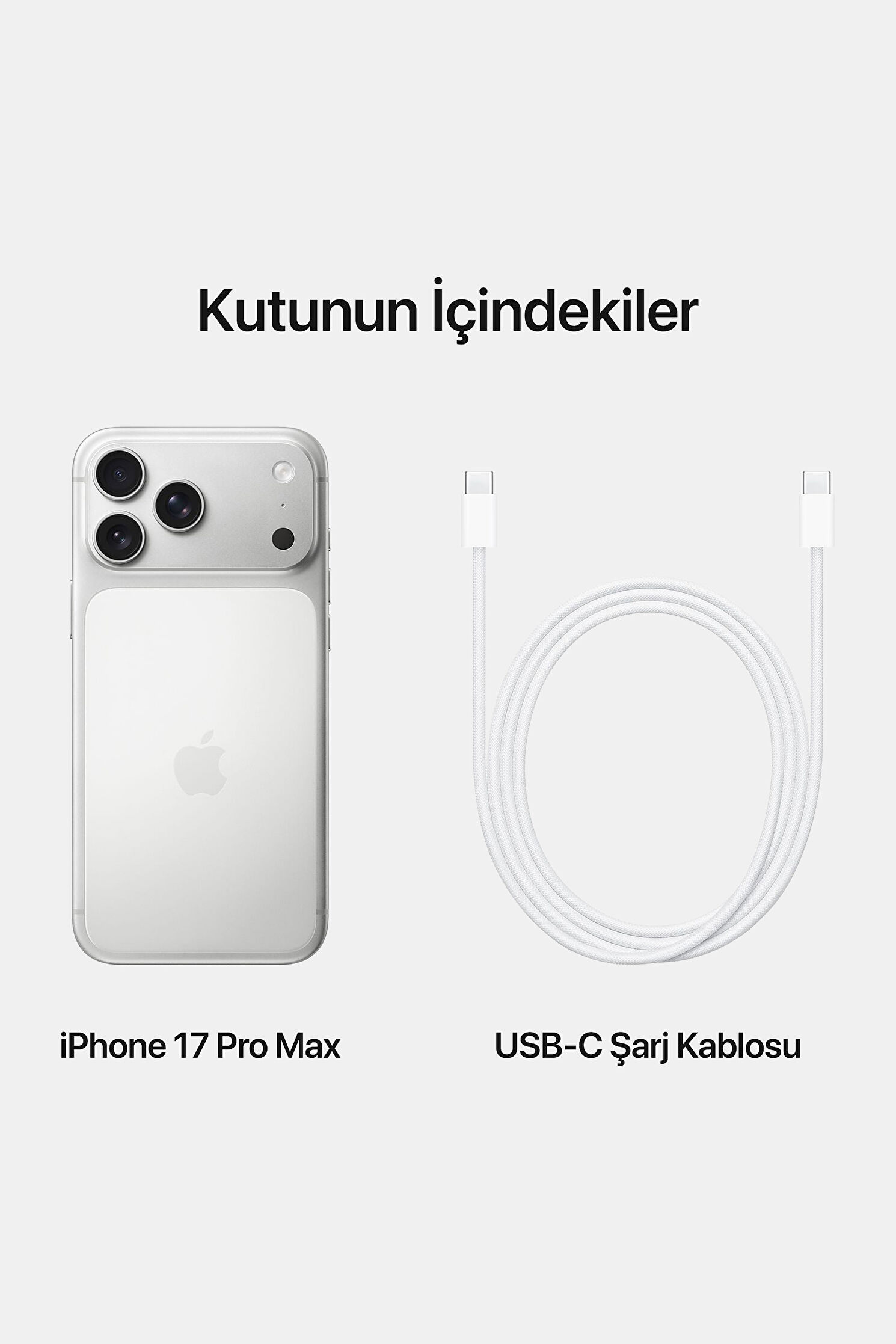 Apple İphone 17 Pro Max 256gb Silver Mfym4tu/a