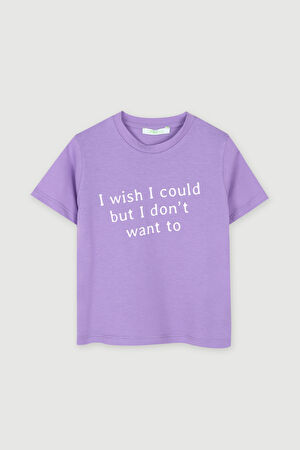 Wish Çocuk T-Shirt Lila