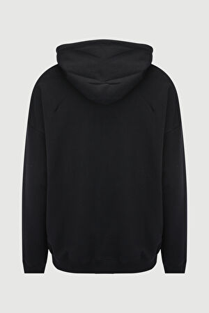 Siyah Kapuşonlu Sweatshirt_2
