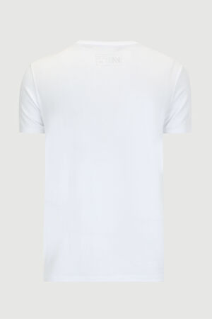 Dar Kalıp Beyaz Bisiklet Yaka T-Shirt_6