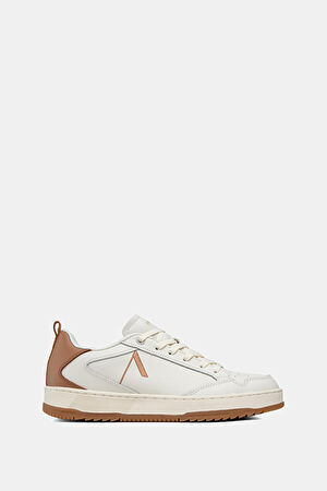 Visuklass Leather Krem Desenli Kadın Spor Ayakkabı