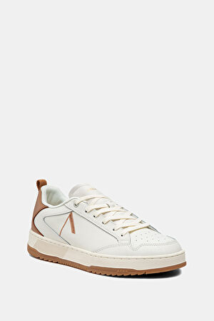 Visuklass Leather Krem Desenli Kadın Spor Ayakkabı_2