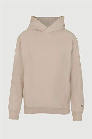 Bej Kapuşonlu Sweatshirt