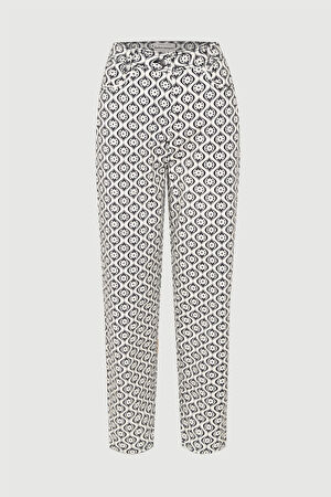 Krem Boru Paça Pantolon
