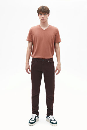Kahve Skinny Jean Pantolon
