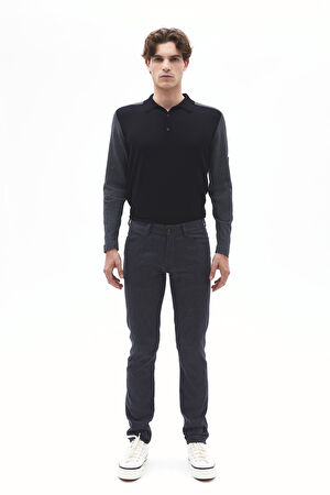Koyu Gri Skinny Jean Pantolon