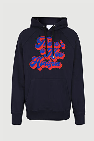 Lacivert Kapuşonlu Sweatshirt