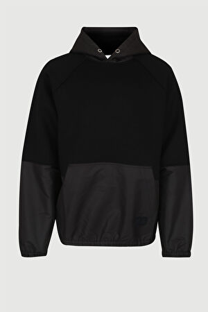 Siyah Kapuşonlu Sweatshirt