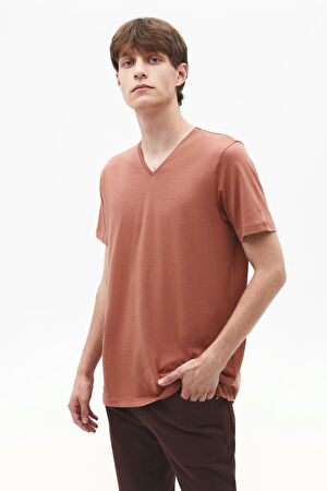 Bakır Bisiklet Yaka T-Shirt
