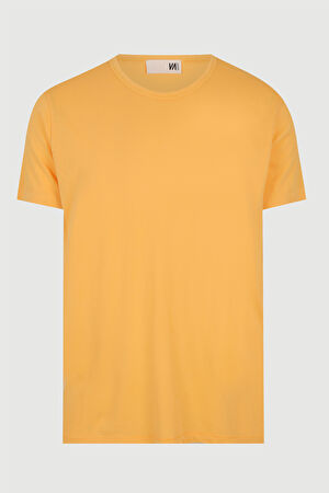 Hardal Bisiklet Yaka T-Shirt