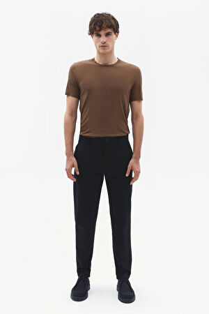 Tailored Siyah Boru Paça Pantolon