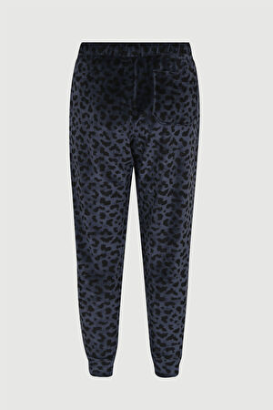 Lacivert Animal Desenli Spor Pantolon_2