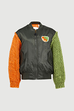 Yeşil Bomber Mont