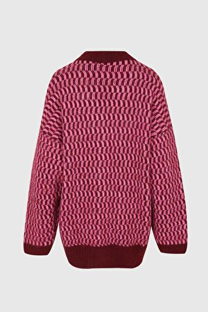 Pembe Desenli Hırka_2